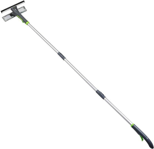 Extendable Window Squeegee with Spray Features 49-69" Aluminum Extension Pole by Amazon Basics