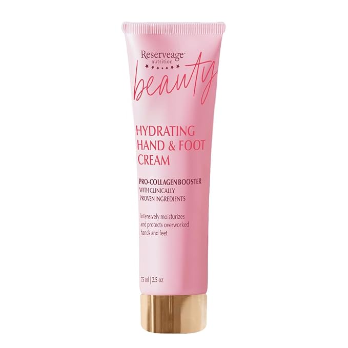 Reserveage Beauty Hydrating Hand and Foot Cream with Pro Collagen Booster (75mL / 2.5 oz)