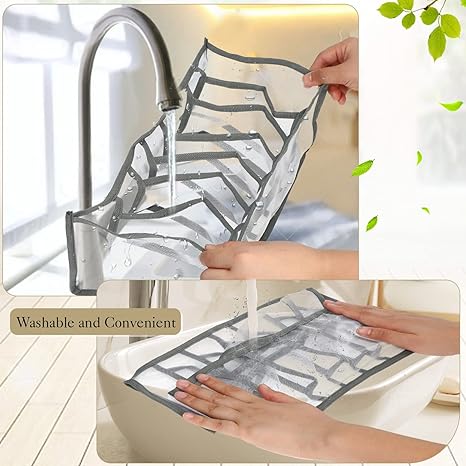 Wardrobe Clothes Washable Foldable Drawer Closet Organizer Mesh Divider Separation Box (7 Grids/One Size) - 12-Pack