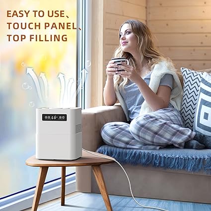 Evaporative 5L Humidifier with Filter, Timer, Digital Display - Intelligent Constant Humidity System