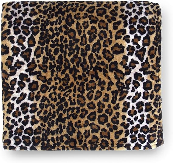 Leopard Print Super Soft Throw Blanket - Made Micro-denier Polyester (50" x 70")